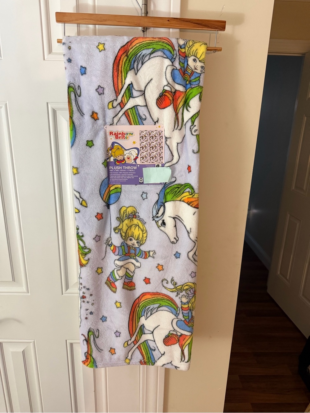 New Release Rainbow Brite Plush Throw Blanket